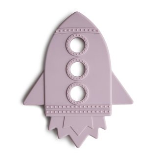 Mushie Mushie - Silicone Teether, Rocket Lilac