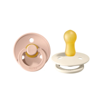 BIBS BIBS - 2 Pack Pacifiers, Ivory/Blush