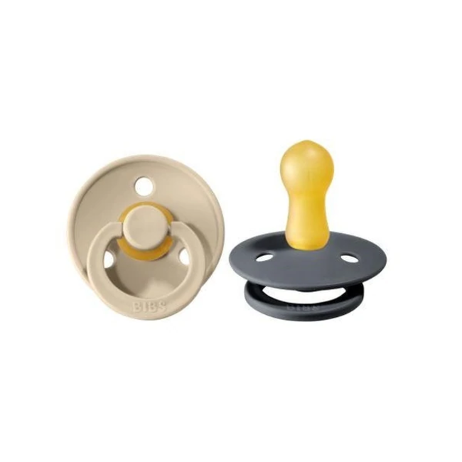 BIBS BIBS - 2 Pack Pacifiers, Sand/Iron