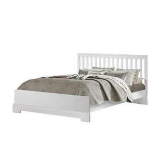 Natart Juvenile Tulip Olson - Low Profile Footboard 54" and Double Bed Conversion Rails, White