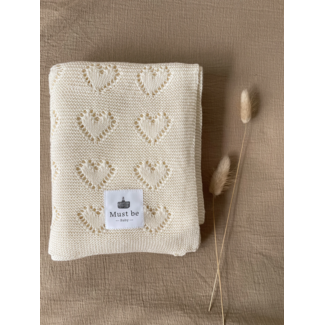 Must be Baby Must Be Baby - Knitted Blanket, Ivory
