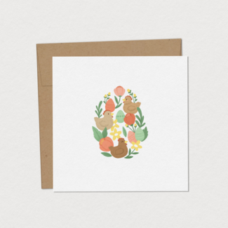 Mimosa Design Mimosa Design - Greeting Card, Flowering Egg