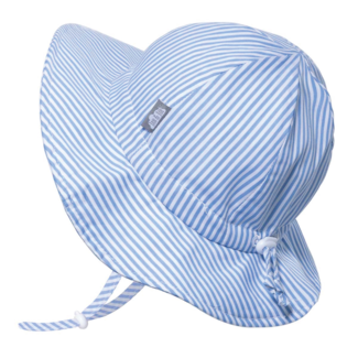 Jan & Jul Jan & Jul - Grow With Me Cotton Sun Hat, Blue Stripes