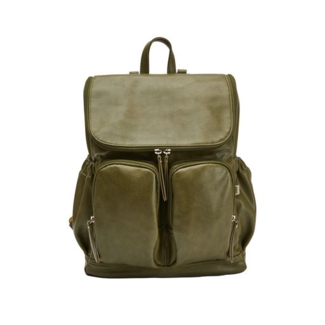 OiOi OiOi - Vegan Leather Nappy Backpack, Olive