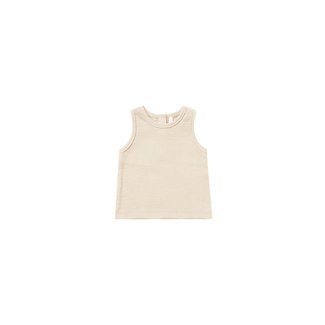 Quincy Mae Quincy Mae - Woven Tank, Natural, 3-6 months