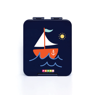 Penny Scallan Design Penny Scallan Design - Mini Bento Box 4 Compartments, Anchors Away