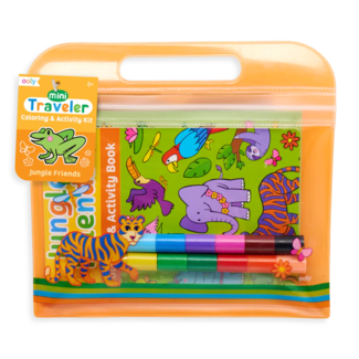 Ooly Ooly - Mini Traveler Coloring and Activity Kit, Jungle Friends