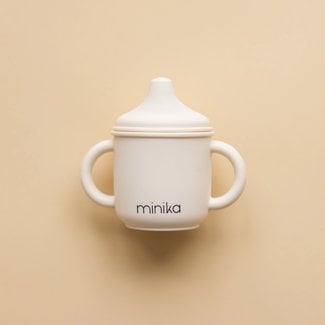 Minika Minika - Silicone Sippy Cup with Handles, Shell