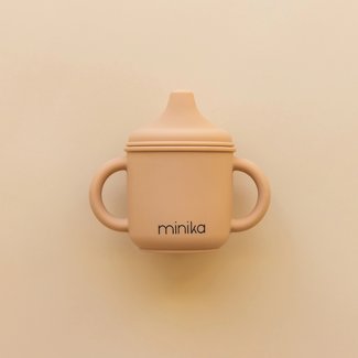 Minika Minika - Silicone Sippy Cup with Handles, Natural