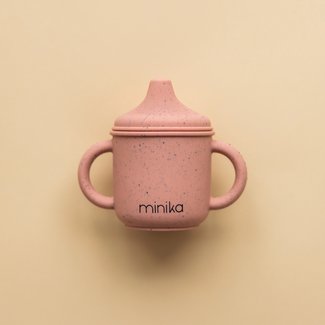 Minika Minika - Verre à Bec en Silicone avec Poignées, Sorbet