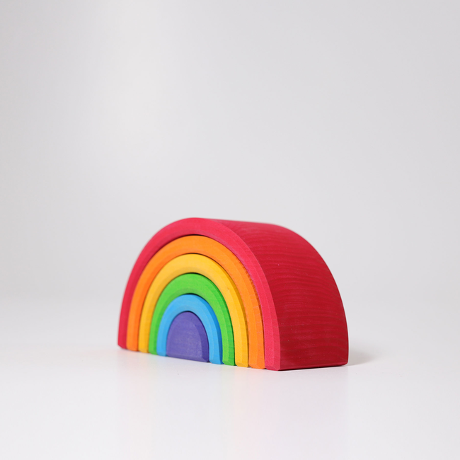 Grimm's Grimm's - Wooden Rainbow Stacking Toy, Medium