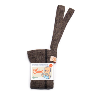 Silly Silas Silly Silas - Footless Tights with Braces, Licorice Peanut, 6-12 months