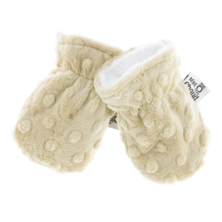 Bébé Ô chaud Bébé Ô Chaud - Baby Thumbless Textured Mitts, Latte