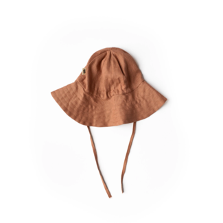 Les petites natures Les petites natures - Linen Sun Hat, Clay