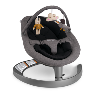 Nuna Leaf Grow Baby Seat with Toy Bar Charcoal Charlotte et Charlie
