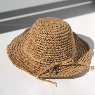 Fini. the label Fini. The Label - Chapeau Soleil en Paille, Naturel, Enfant