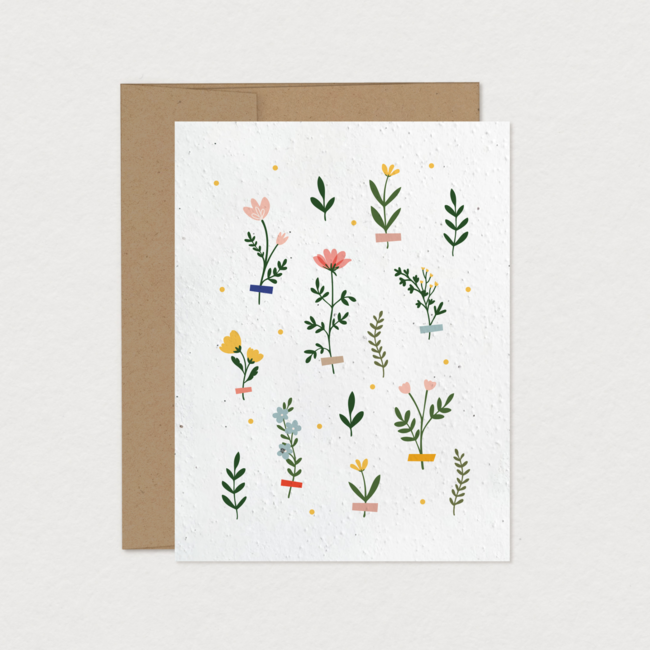 Mimosa Design Mimosa Design - Seed Paper Card, Herbarium