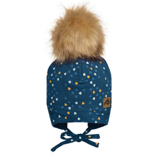 Perlimpinpin Perlimpinpin - Fleece Lined Pompom Hat, Pixel