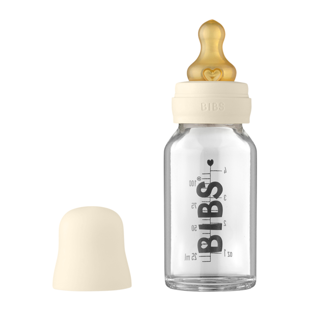 BIBS BIBS - Ensemble Tétine et Biberon 110ml, Ivoire