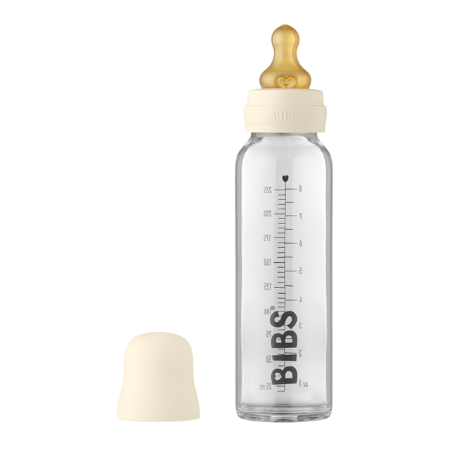 BIBS BIBS - Teat and Bottle Set 225ml, Ivory