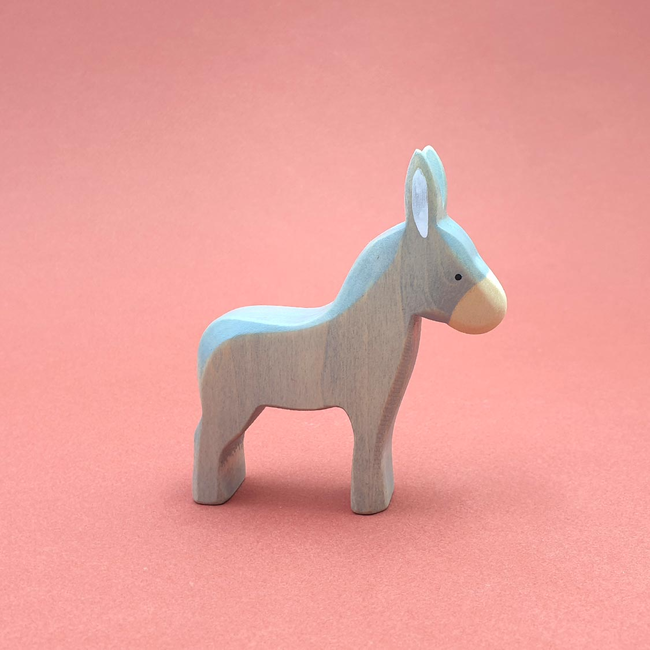 Brin d'ours Brin d'Ours - Wooden Animal, Baby Donkey