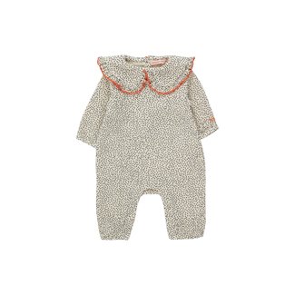 TINYCOTTONS Tinycottons - Jumpsuit with Ruffled Collar, Small Dots