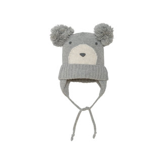 deux par deux Deux par Deux - Tuque Ourson à Pompons, Gris