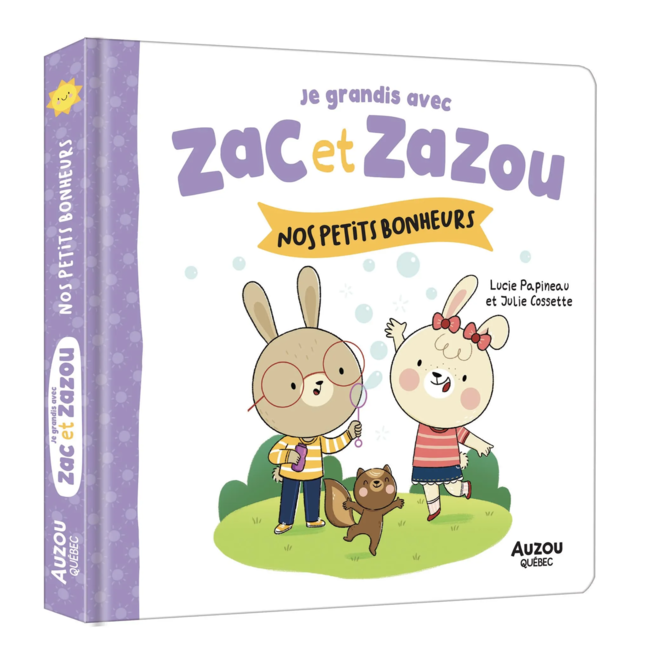 Auzou Auzou - Livre, Je Grandis avec Zac et Zazou, Nos Petits Bonheurs