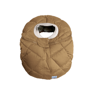 7 A.M 7AM - Car Seat Cocoon Cover, Cognac Quilted, 0-12 months