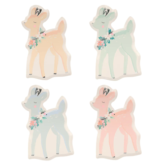 Meri Meri Meri Meri - Pack of 8 Paper Plates, Pastel Deer