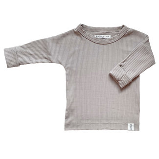 Bajoue Bajoue - Bamboo Grow-with-me Sweater, Taupe