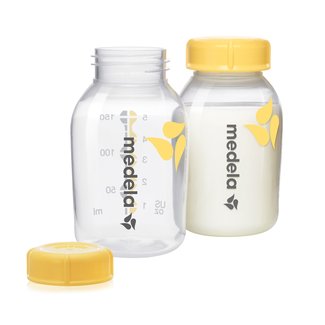 Medela Medela - Ensemble de 6 Bouteilles de Collecte et de Conservation pour Lait Maternel, 150ml