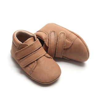Consciously Baby Consciously Baby - Soft Sole Waxed Leather High Top Sneaker, Sand