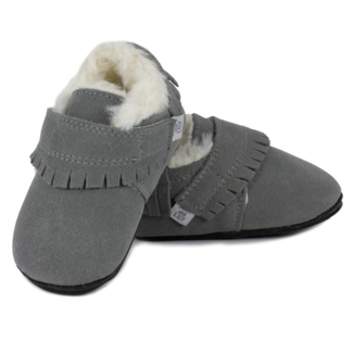 Jack & Lily Jack & Lily - Fur-Lined Suede Shoes Canyon, Grey