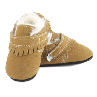 Jack & Lily Jack & Lily - Fur-Lined Suede Shoes River, Tan
