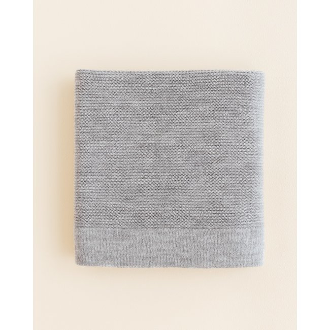 Hvid Knitwear Hvid Knitwear - Merino Wool Blanket Gust, Grey Melange