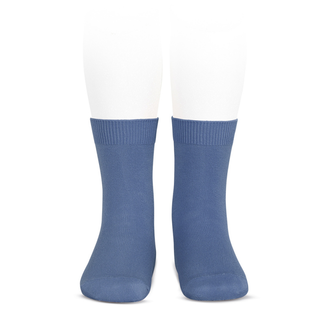 Condor Condor - Chaussettes Courtes, Basic Bleu Français