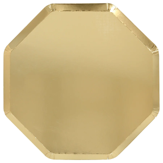 Meri Meri Meri Meri - Pack of 8 Paper Plates, Gold