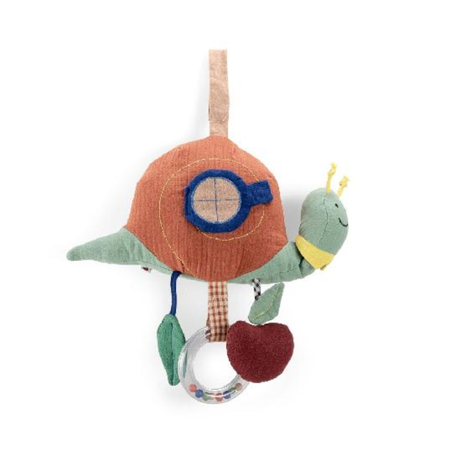 Moulin Roty Moulin Roty - Activity Plush Toy, Snail