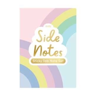 Ooly Ooly - Bloc-notes avec Étiquettes Autocollantes, Arc-en-ciel Pastel