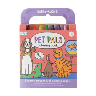 Ooly Ooly - Colouring Book with Wax Crayons, Pets