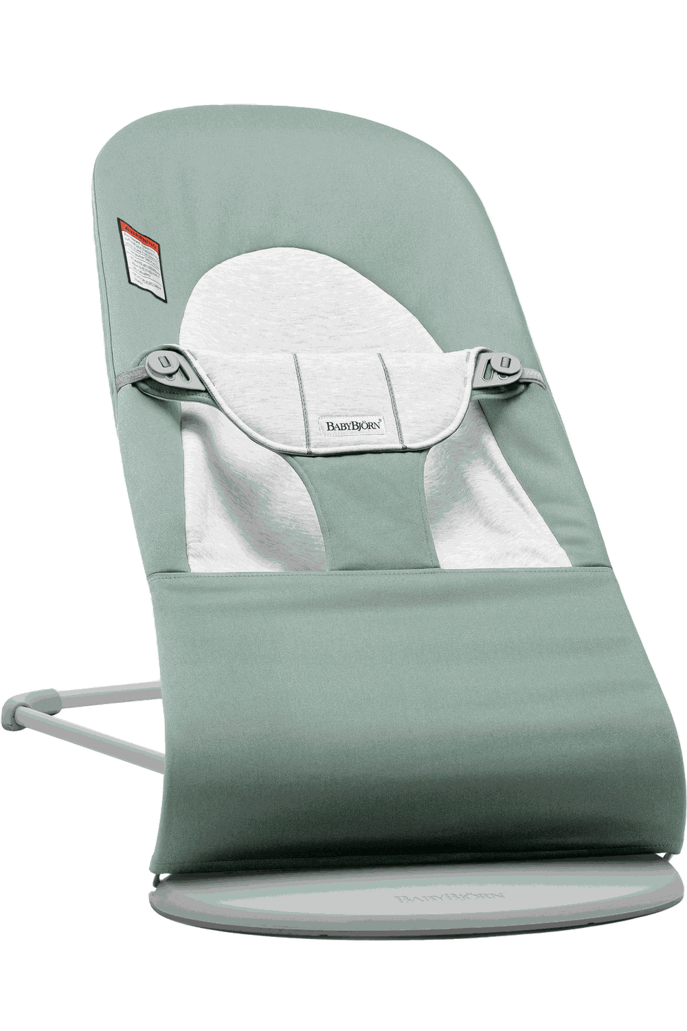 BabyBjorn Bouncer Balance Soft Light Grey Frame Woven Light Sage a Charlotte et Charlie