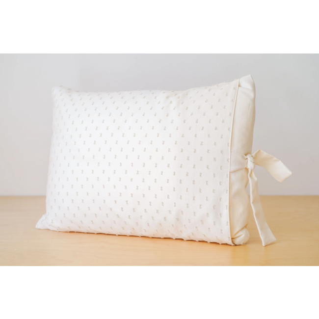 Bouton Jaune Bouton Jaune - Cover Pillow 12x16 Inches with Bow, Bout de Ficelle, Natural