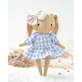 Mes petites lunes Mes petites lunes - Jeanne Bunny Doll, Gingham Dress