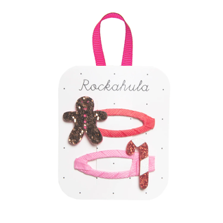 Rockahula Kids Rockahula Kids - Paquet de 2 Barrettes Noël, Pain d'Épices et Canne à Bonbon