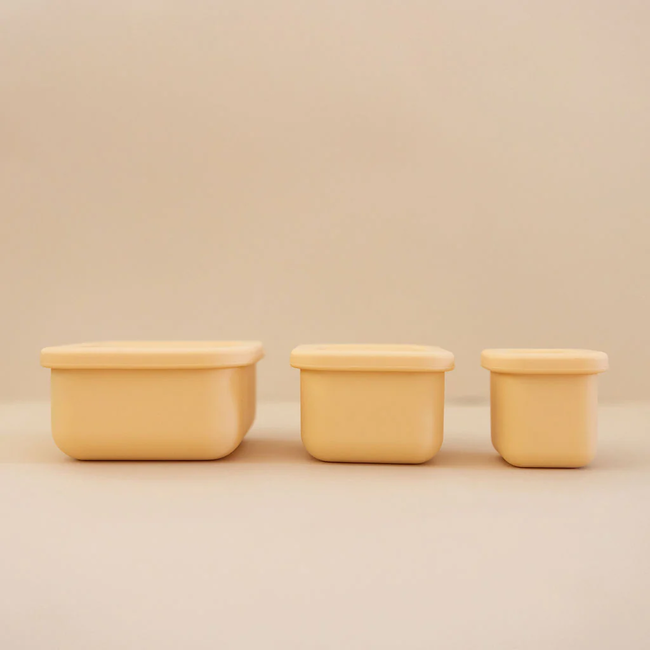 Minika Minika - Set of Silicone Snack Containers, Sunset