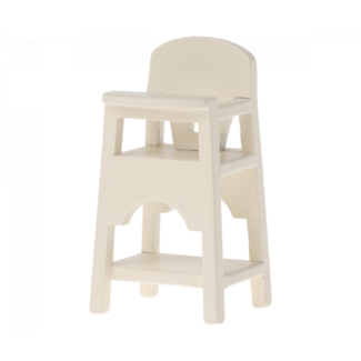 Maileg Maileg - Chaise Haute pour Bébé Souris, Blanc