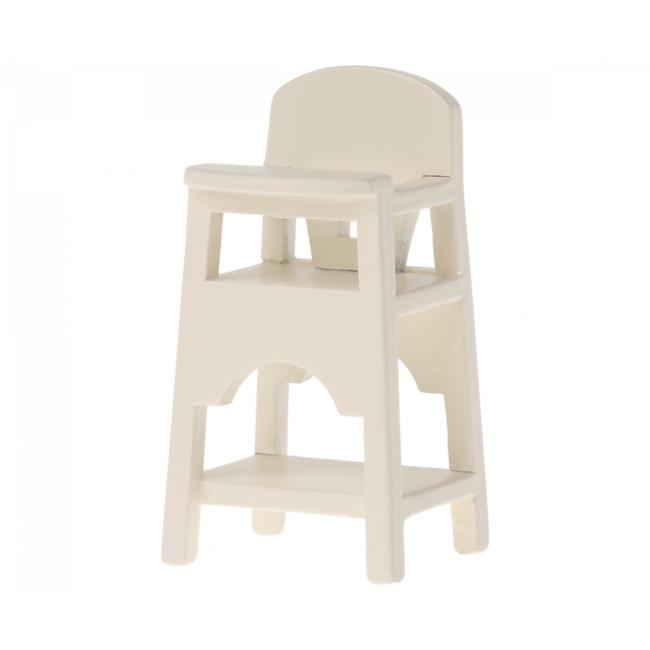 Maileg Maileg - Mouse Baby High Chair, White