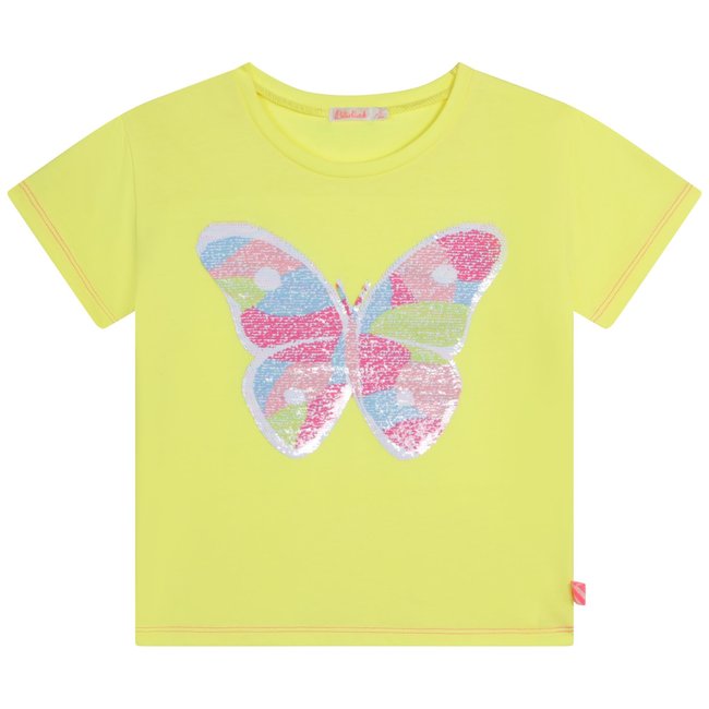 Billieblush BillieBlush - T-Shirt Graphique Pailleté, Papillon