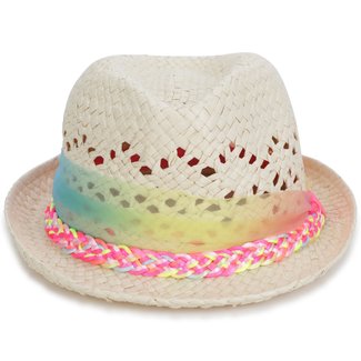 Billieblush BillieBlush - Shaped Hat with Openwork, Multicolour Braid